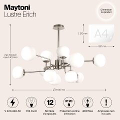 Потолочная люстра Maytoni MOD221-PL-12-N
