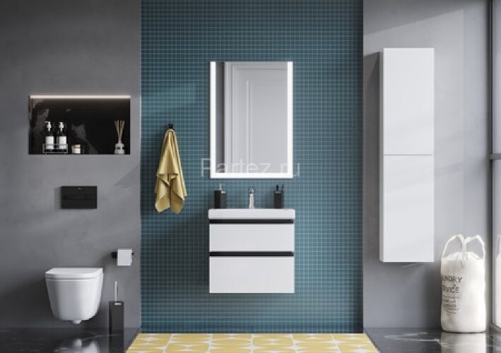 Тумба под раковину Roca Domi 60 см, подвесная, белый глянцевый (7.8575.3.280.6)