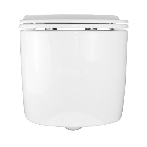 Унитаз подвесной Creo Ceramique RENNES 550х365х370, безободковый с тонким сидением микролифт (RE1100