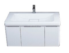 Тумба под раковину AQUATON Шерилл 85 подвесная, белая (1A208801SH010)