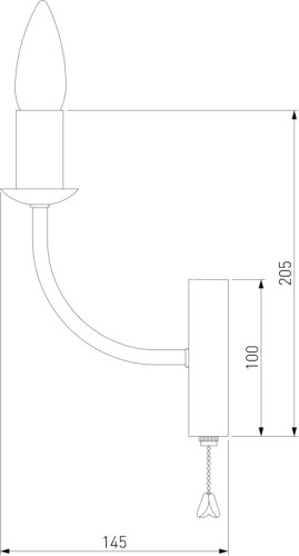 Бра Eurosvet 60139/1 золото