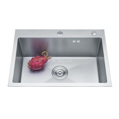 Кухонная мойка AZARIO MIA 600х500х200 нержавеющая сталь, цвет Серебро (AZS6050M)