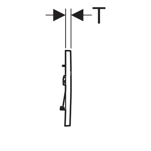 Кнопка смыва Geberit Sigma 30, двойной смыв, хром матовый