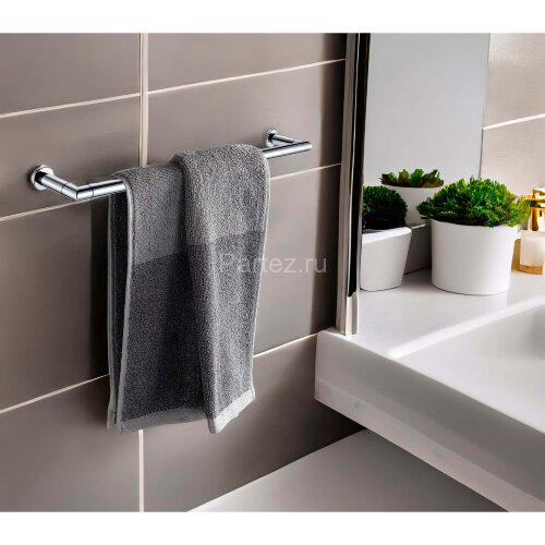 Полотенцедержатель AZARIO FORNY трубчатый одинарный 60 см, хром (AZ-88301)