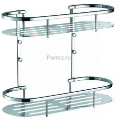 Полка двухэтажная Azario, хром (AZ-837-2)