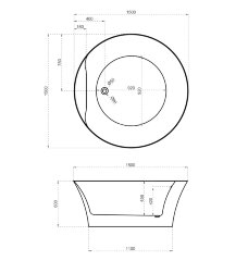 Акриловая ванна ABBER AB9278