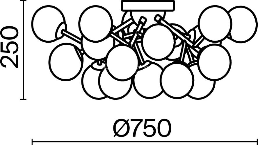 Потолочная люстра Maytoni MOD545PL-20CH