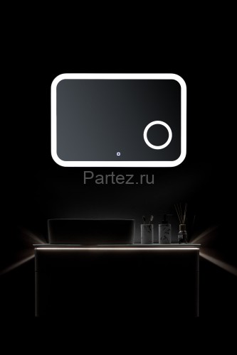 Зеркало AZARIO Эльза 800х550, LED-подсветка с диммером, сенсорный выключатель (ФР-00002156)