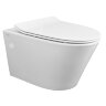 Унитаз подвесной Creo Ceramique 360х520х365 с системой смыва "Tornado", в комплекте с быстросъемным 