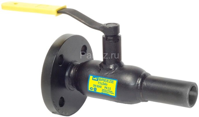 Кран шаровой стальной 11с34п Dу200/150 Pу25 с-ф