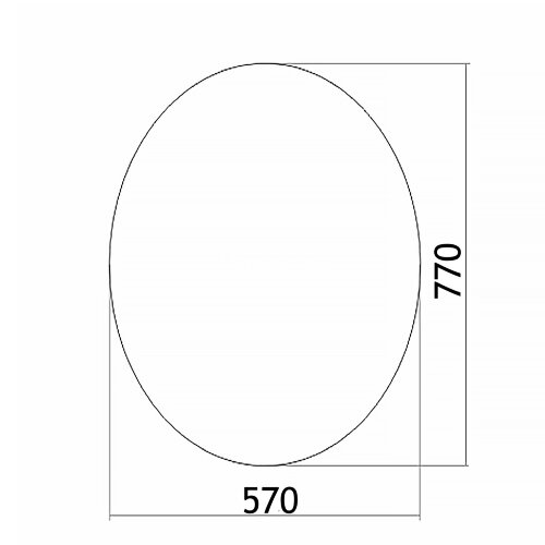 Зеркало LORANTO Овал 570х770 (ФР-00001120)