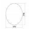 Зеркало LORANTO Овал 570х770 (ФР-00001120)