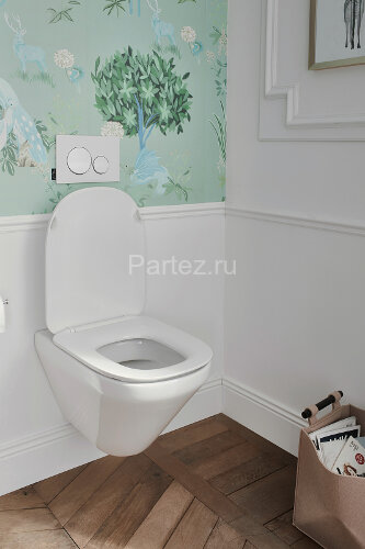 Унитаз подвесной Jacob Delafon Modern Life безободковый с креплениями в комплекте, белый (E77725-0)