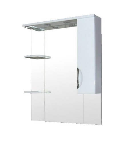 Зеркало-шкаф Loranto Стиль 80 правостороннее, 800х1025х170, белый (CS00024670)