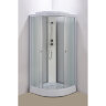 Душевая кабина Loranto 90x90x215 поддон 13 см, 4 мм матовое стекло, профиль и задняя стенка белого цвета (CS-981ТМ/W)