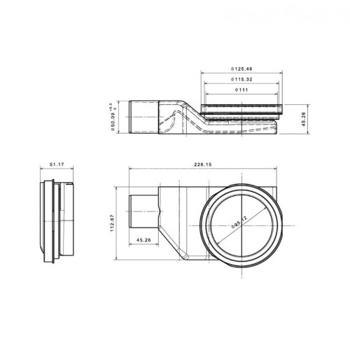 Душевой поддон Pestan Confluo Board UNI 1200 Frameless Line Black Glass 550 (40007822BG)
