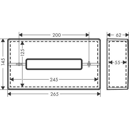 Держатель для салфеток Hansgrohe AddStoris , шлифованный черный хром (41774340)