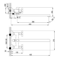 Смеситель Lemark Benefit LM2512C универсальный