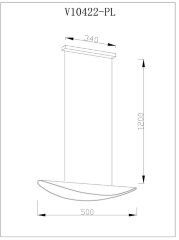 Подвесной светильник Moderli V10422-PL