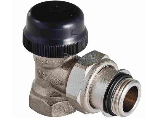 Клапан термостатический угловой с преднастройкой 1/2" VALTEC