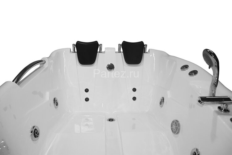 Ванна акриловая Loranto 1200х1700х650 с гидромассажем, левосторонняя, для двух персон (CS-806NL)