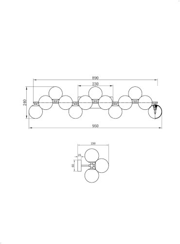 Бра Maytoni MOD545WL-13G