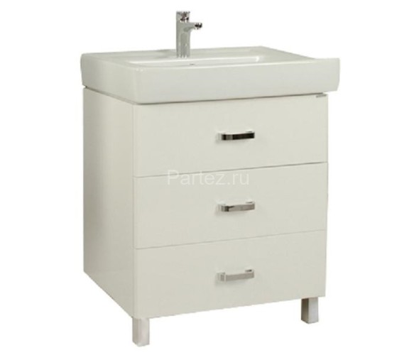 Тумба под раковину AQUATON Америна 80 М напольная, белая (1A169101AM010)