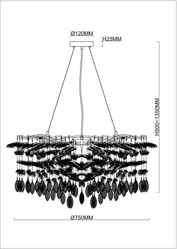 Подвесная люстра Stilfort 2180/05/08P