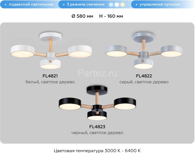 Потолочная люстра Ambrella FL4821
