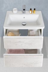 Z_RONDA Модуль д/раковины 700 мм, белый глянец/антрацит (подходит раковина Gap)