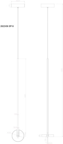 Подвесной светильник Divinare 2623/06 SP-9