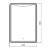 Зеркало AZARIO Мали 550х800 c подсветкой и диммером, сенсорный выключатель (LED-00002534)