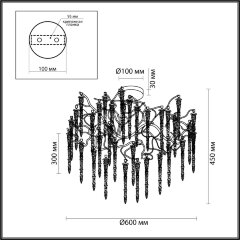 Потолочная люстра Odeon Light 5005/8C