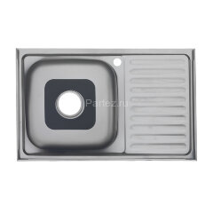 Мойка 8050 R MELANA 0,6/160 накладная прямоугольная с сифоном (014 t R *10)