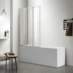 Шторка для ванны складная Azario PRESTON 120х150 цвет профиля хром (AZ-NFC6433 1200)