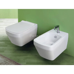 Биде подвесное Simas Baden Baden 360х560х310 с 1 отв под смеситель, с креплением F85, цвет белый (BB