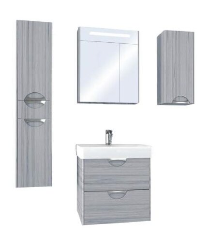 Тумба под раковину AQUATON СИЛЬВА 60 напольная, Дуб Фьорд (1A211801SIW60)