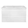 Комплект тумба Azario Мила 100 1000х470х680 подвесная, с раковиной Monte 100, белый (CS00089921)