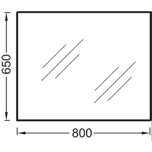Зеркало подвесное Jacob Delafon Ola 80 (EB1098-RU)