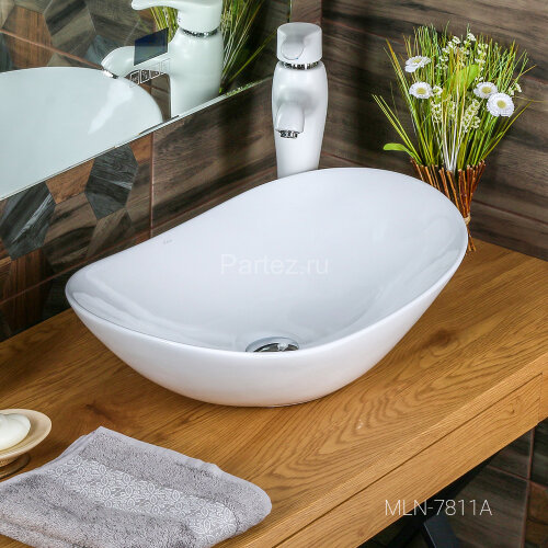Накладная раковина melana mln-7811a