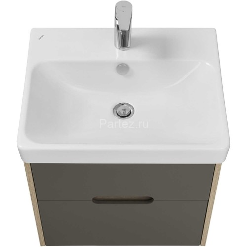 Тумба под раковину AQUATON Оливия 55 подвесная Грей/Дуб Ойстер (1A254201OLUG0)