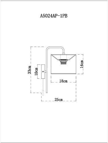Бра Arte Lamp A5024AP-1PB