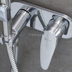 Смеситель Lemark Linara LM0419C с гигиеническим душем, встраиваемый