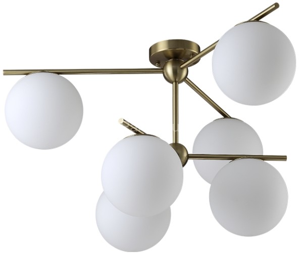 Потолочная люстра Crystal Lux FELIZ SP-PL6 BRONZE/WHITE