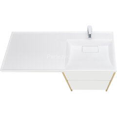 Тумба под раковину Aquaton Лондри 60 без фасада, дуб Сантана (1A266901LH0C0)