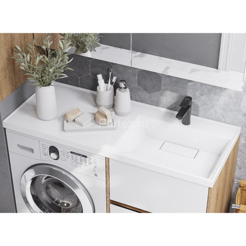 Тумба под раковину Aquaton Лондри 60 без фасада, дуб Сантана (1A266901LH0C0)