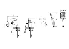 Смеситель Lemark Unit LM4515C на борт ванны