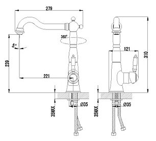 Смеситель для кухни Lemark Soul LM6004C