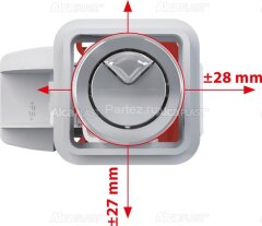 Сливной клапан Alca Plast, с двойной кнопкой, хром (SA08AS 1/2&quot; CHROM)