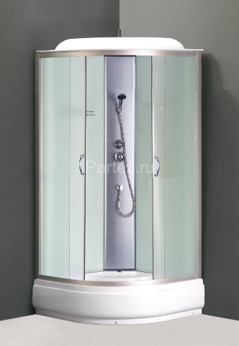 Душевая кабина LORANTO CS-6610-25 F 100х100х215 матовое стекло 4 мм, поддон 25 см
